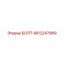 4812247989 БОЛТ Epiroc