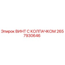 2657930646 ВИНТ С КОЛПАЧКОМ Epiroc