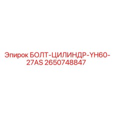 2650748847 БОЛТ-ЦИЛИНДР-YH60-27AS Epiroc