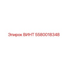 5580018348 ВИНТ Epiroc