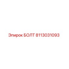 8113031093 БОЛТ Epiroc
