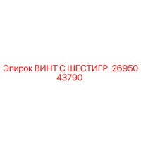 2695043790 ВИНТ С ШЕСТИГР. Epiroc