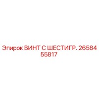 2658455817 ВИНТ С ШЕСТИГР. Epiroc