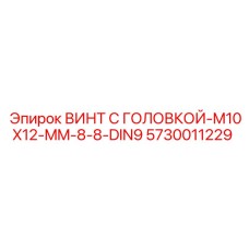 5730011229 ВИНТ С ГОЛОВКОЙ-M10X12-MM-8-8-DIN9 (Epiroc)