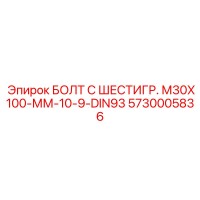 5730005836 БОЛТ С ШЕСТИГР. М30X100-ММ-10-9-DIN93 Epiroc