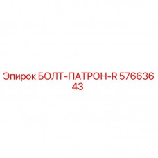 Оригинальный болт-патрон R арт.57663643 производитель Epiroc