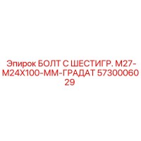 5730006029 БОЛТ С ШЕСТИГР. М27-M24X100-ММ-ГРАДАТ Epiroc