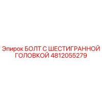 4812055279 БОЛТ С ШЕСТИГРАННОЙ ГОЛОВКОЙ Epiroc