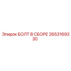 2653169330 БОЛТ В СБОРЕ Epiroc