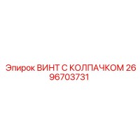 2696703731 ВИНТ С КОЛПАЧКОМ Epiroc