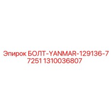 1310036807 БОЛТ-YANMAR-129136-77251 Epiroc