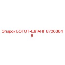 87003646 БОТОТ-ШЛЛАНГ | Epiroc