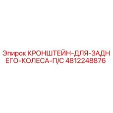4812248876 КРОНШТЕЙН-ДЛЯ-ЗАДНЕГО-КОЛЕСА-П/С от Epiroc