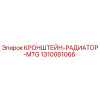 1310081066 КРОНШТЕЙН-РАДИАТОР-MTG Epiroc