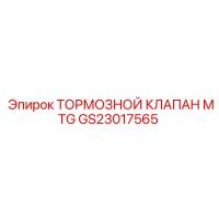 GS23017565 ТОРМОЗНОЙ КЛАПАН MTG Epiroc