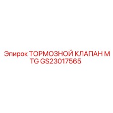 Фотография тормозного клапана MTG артикул GS23017565 от Epiroc