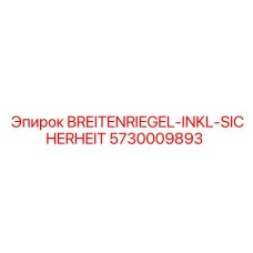 5730009893 BREITENRIEGEL-INKL-SICHERHEIT Epiroc