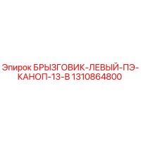 1310864800 БРЫЗГОВИК-ЛЕВЫЙ-ПЭ-КАНОП-13-В by Epiroc