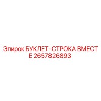 2657826893 БУКЛЕТ-СТРОКА ВМЕСТЕ Epiroc