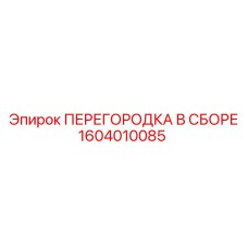 1604010085 ПЕРЕГОРОДКА В СБОРЕ Epiroc