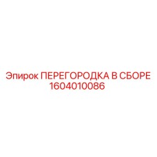 1604010086 ПЕРЕГОРОДКА В СБОРЕ Epiroc