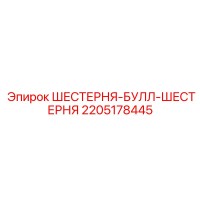 2205178445 Bull Gear for Epiroc