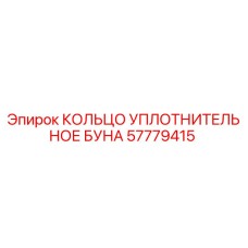 57779415 КОЛЬЦО УПЛОТНИТЕЛЬНОЕ БУНА Epiroc