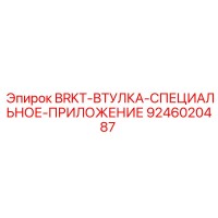 9246020487 BRKT-ВТУЛКА-СПЕЦИАЛЬНОЕ-ПРИЛОЖЕНИЕ Epiroc