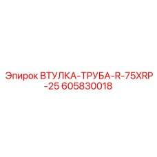 605830018 ВТУЛКА-ТРУБА-R-75XRP-25 Epiroc