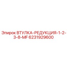 6231929600 ВТУЛКА-РЕДУКЦИЯ-1-2-3-8-MF Epiroc