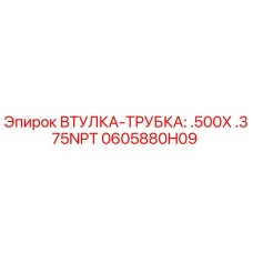 0605880H09 ВТУЛКА-ТРУБКА: .500X .375NPT Epiroc