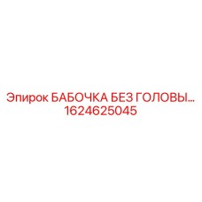 Фотография бабочки без головы Epiroc с артикулом 1624625045