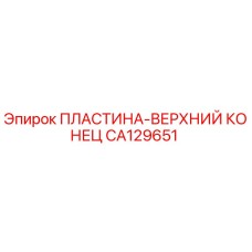 CA129651 ПЛАСТИНА-ВЕРХНИЙ КОНЕЦ Epiroc