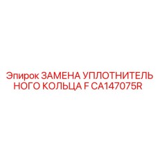 CA147075R ЗАМЕНА УПЛОТНИТЕЛЬНОГО КОЛЬЦА F Epiroc