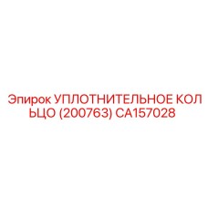 CA157028 УПЛОТНИТЕЛЬНОЕ КОЛЬЦО (200763) Epiroc