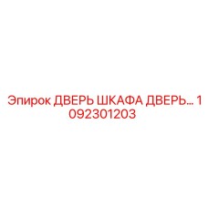 1092301203 Cabinet Door Epiroc