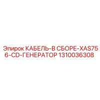 1310036308 КАБЕЛЬ-В СБОРЕ-XAS756-CD-ГЕНЕРАТОР Epiroc