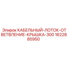 1622885950 КАБЕЛЬНЫЙ-ЛОТОК-ОТВЕТВЛЕНИЕ-КРЫШКА-300 Epiroc