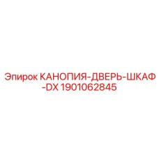 1901062845 КАНОПИЯ-ДВЕРЬ-ШКАФ-DX Epiroc