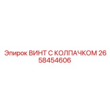 Гидравлический винт Epiroc 2658454606 с колпачком