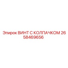 2658469656 ВИНТ С КОЛПАЧКОМ Epiroc
