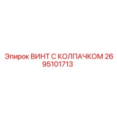 2695101713 ВИНТ С КОЛПАЧКОМ Epiroc