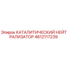 4812117239 КАТАЛИТИЧЕСКИЙ НЕЙТРАЛИЗАТОР Epiroc