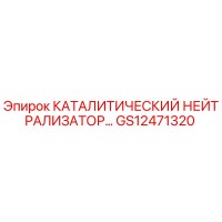 GS12471320 КАТАЛИТИЧЕСКИЙ НЕЙТРАЛИЗАТОР Epiroc