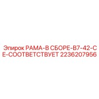 2236207956 РАМА-В СБОРЕ-B7-42-CE-СООТВЕТСТВУЕТ | Epiroc