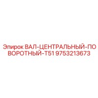 9753213673 ВАЛ-ЦЕНТРАЛЬНЫЙ-ПОВОРОТНЫЙ-T51 Epiroc