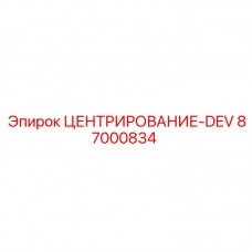 Оригинальная деталь ЦЕНТРИРОВАНИЕ-DEV артикул 87000834
