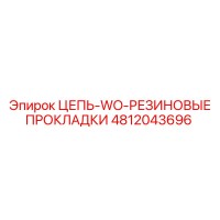 4812043696 ЦЕПЬ-WO-РЕЗИНОВЫЕ ПРОКЛАДКИ Epiroc