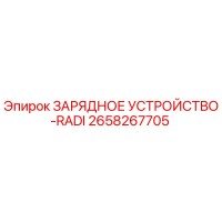 2658267705 ЗАРЯДНОЕ УСТРОЙСТВО-RADI Epiroc