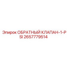 Image of обратный клапан-1-PSI part 2657779514 by Epiroc